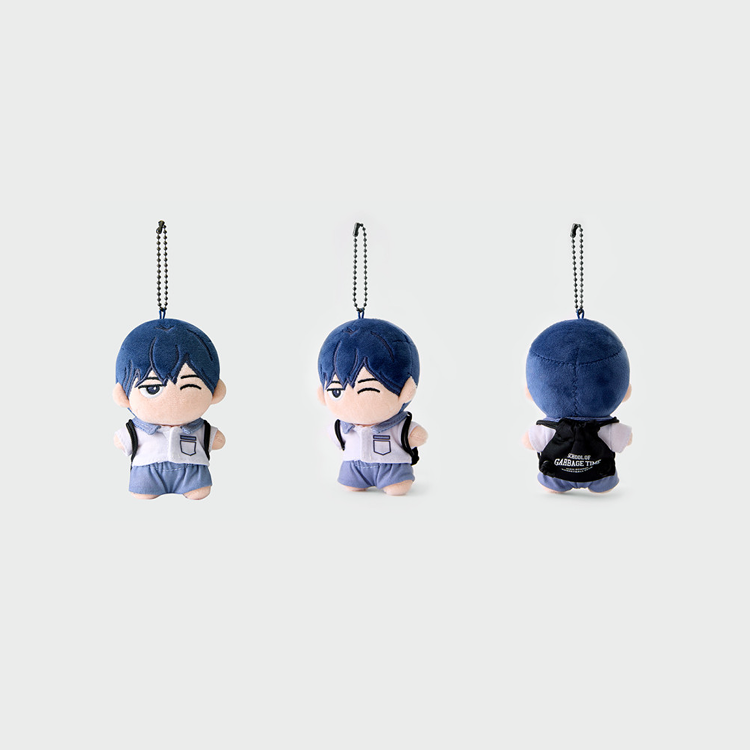 Garbage Time x Webtoon Friends Merch - Uniform 10cm Mini Doll Keyrings