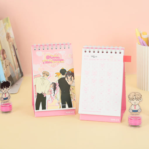 Operation: True Love x Webtoon Friends - Goal Tracker Desk Planner