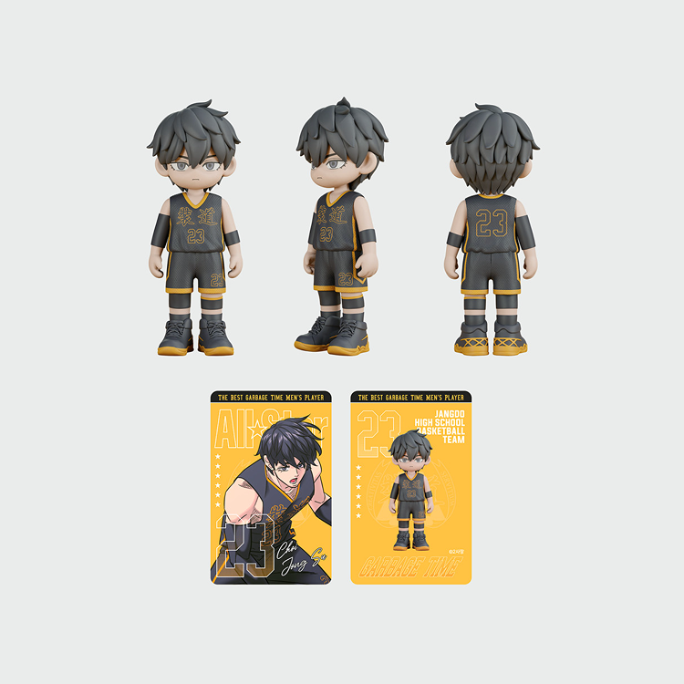 Garbage Time x Webtoon Friends Merch - All-Star Figure + Photocard Set