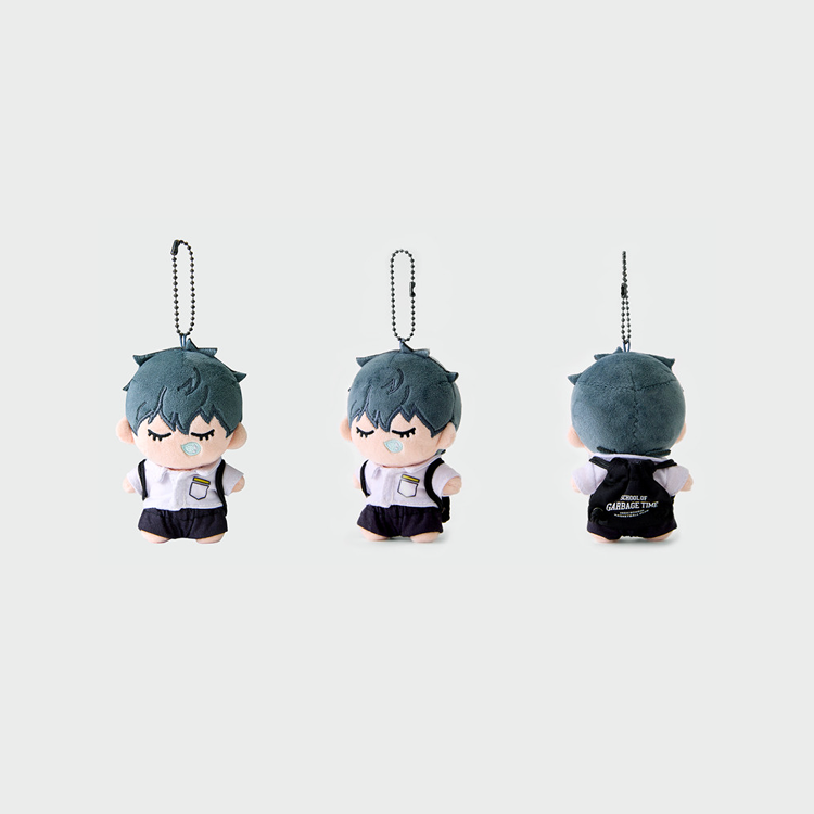 Garbage Time x Webtoon Friends Merch - Uniform 10cm Mini Doll Keyrings