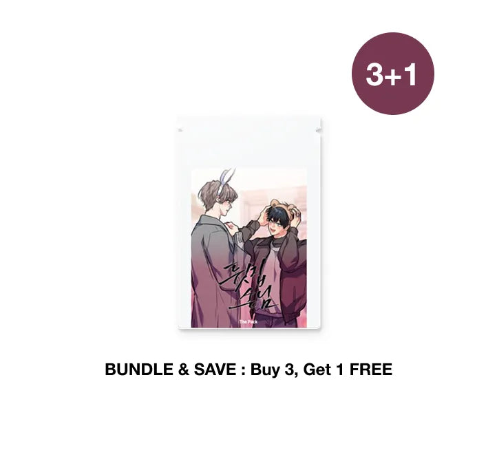 Backdoor Neighbors BL Photo Card Pack featuring two characters with animal ear headbands bundle offer