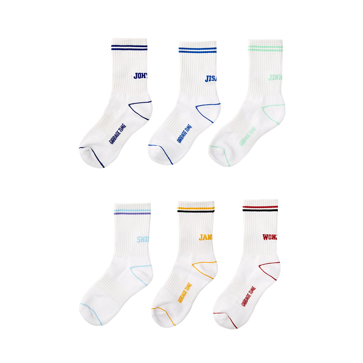 Garbage Time x Webtoon Friends Merch - Sports Mid-Neck Socks Sets
