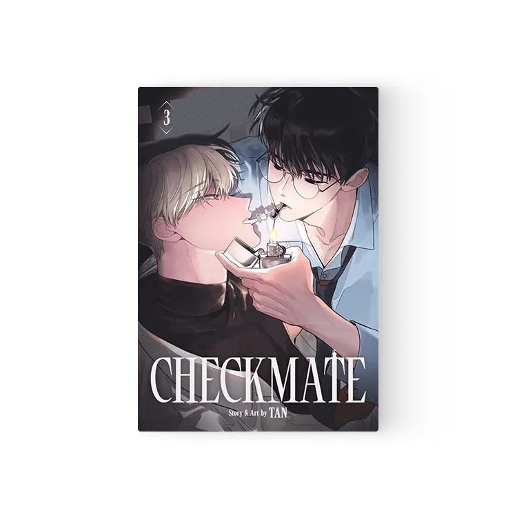 Checkmate English BL Manhwa Books volume 3 cover featuring two male characters in a close scene