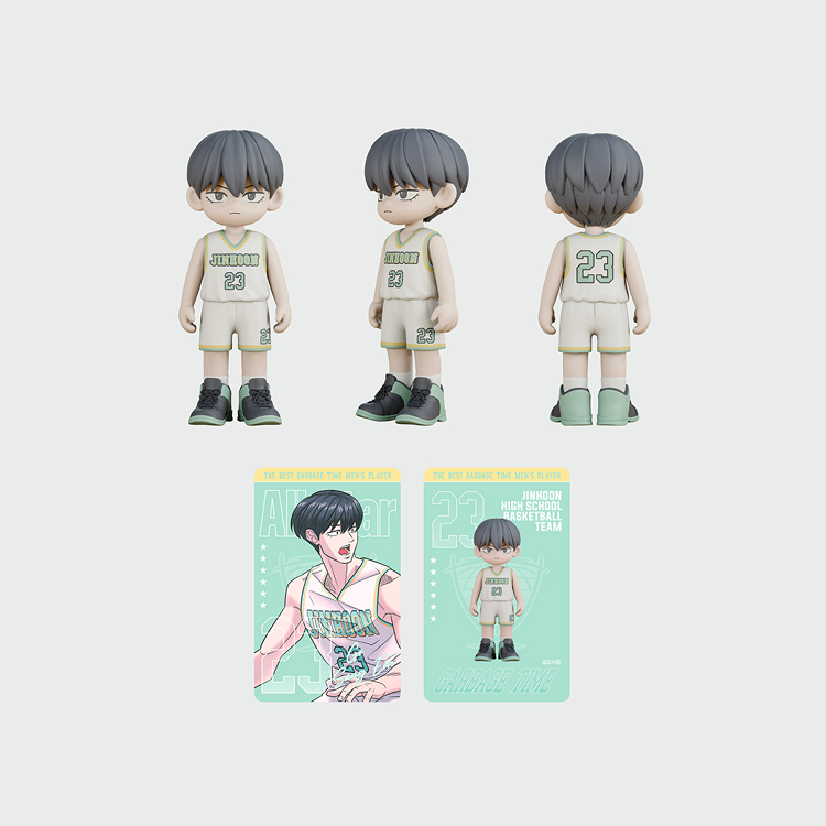 Garbage Time x Webtoon Friends Merch - All-Star Figure + Photocard Set