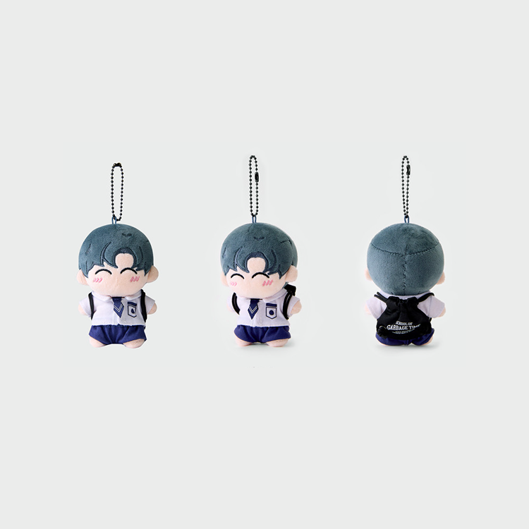 Garbage Time x Webtoon Friends Merch - Uniform 10cm Mini Doll Keyrings