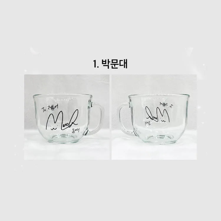 Clear glass cereal bowl with a black autograph from Debut Or Die Signed Cereal Bowls collection