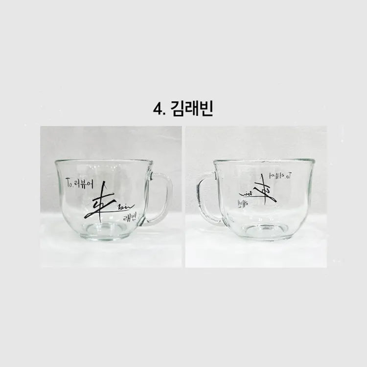Clear glass Debut Or Die Signed Cereal Bowls with black autograph on each side