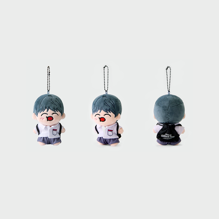 Garbage Time x Webtoon Friends Merch - Uniform 10cm Mini Doll Keyrings