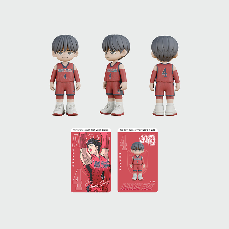 Garbage Time x Webtoon Friends Merch - All-Star Figure + Photocard Set