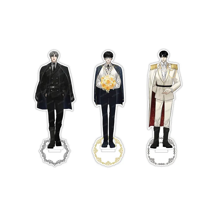 Feel My Benefit Acrylic Stand featuring illustrated characters with bunny and bear ears from Mofun Store