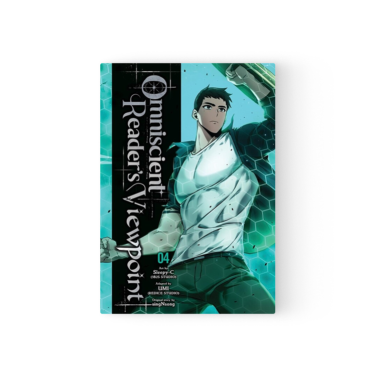 Omniscient Reader's Viewpoint Manhwa English volume 4 cover featuring main character in action pose