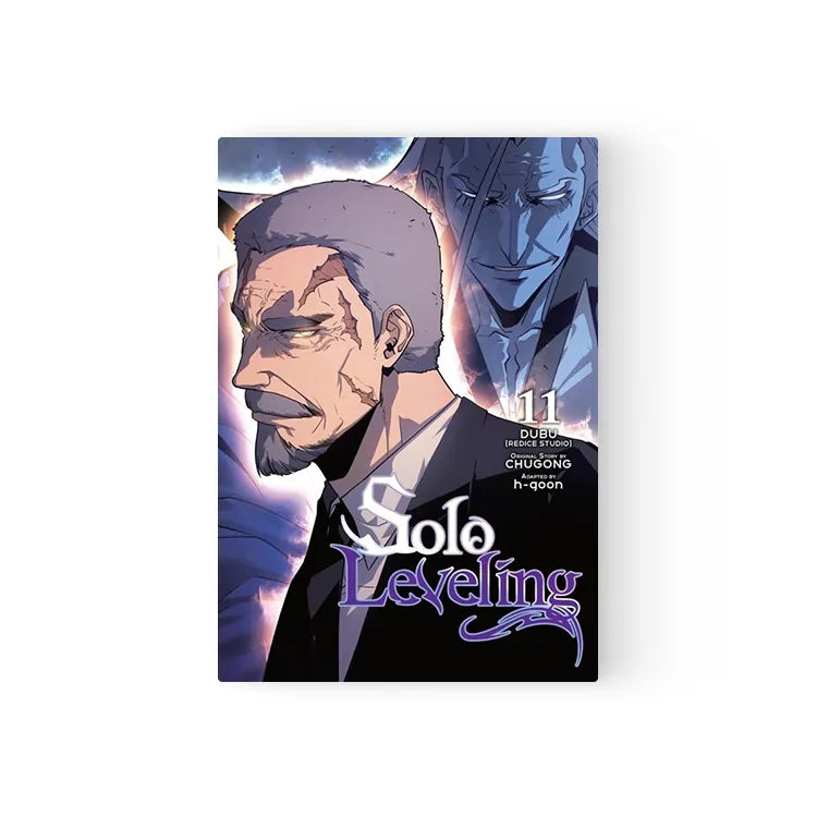 Solo Leveling Manhwa Books English volume 11 with detailed character artwork on the cover
