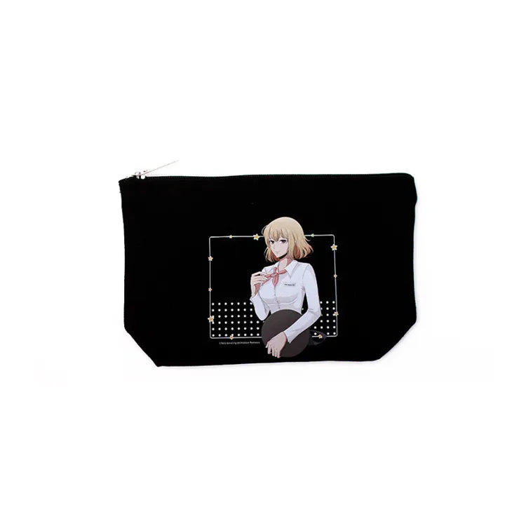 Fantazit Solo Leveling Pouch Cafe keychain featuring female character on pink background