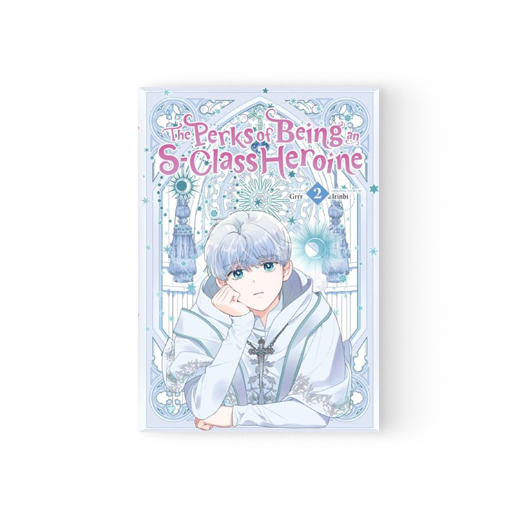 The Perks of Being an S-Class Heroine English manga volume 2 with character in white and blue attire