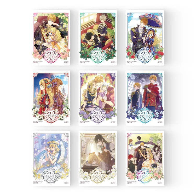 Collection of Who Made Me a Princess English Edition manga volumes by Korean Merch with colorful cover art