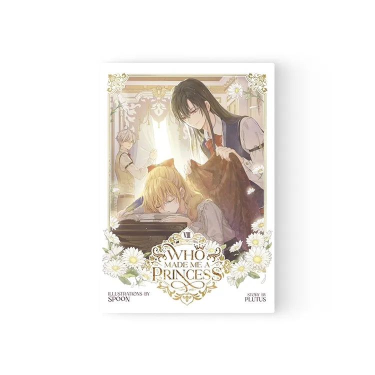 Who made me a princess english edition manga cover with illustrated characters in elegant setting