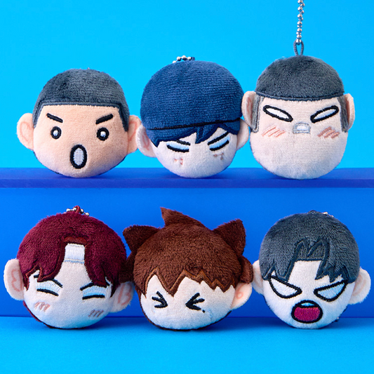 Garbage Time x Webtoon Friends Merch - Face Doll Keyrings