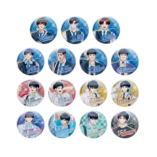 Garbage Time x Webtoon Friends Merch - Random Can Badge Ver. 2
