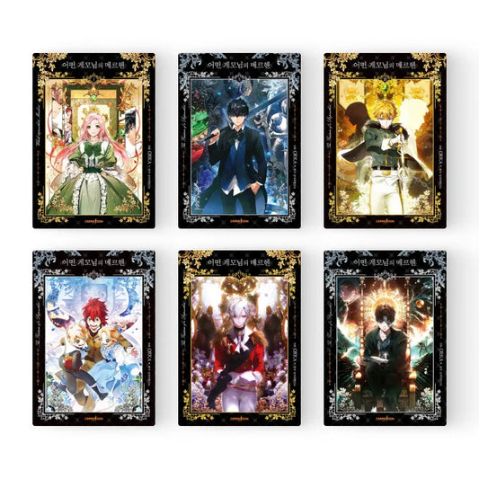 Collection of six colorful character art prints from A Stepmother's Marchen Korean by Korean Merch