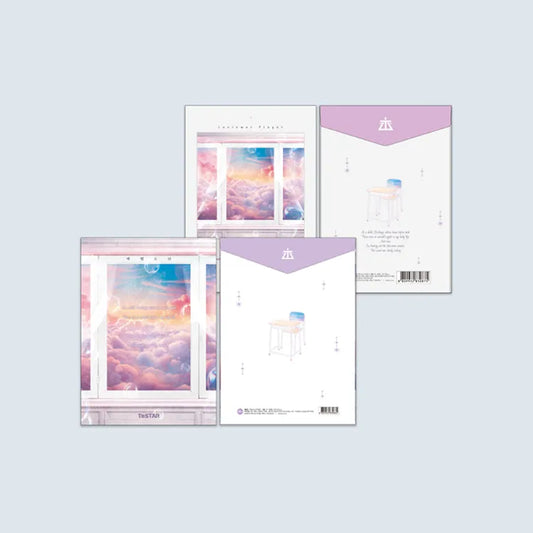 Debut or Die File Folder from KW Store featuring pastel cloud and window design with purple accents