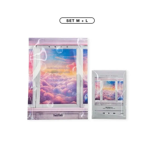 Debut or Die File Folder set with colorful cloud and sunset design by KW Store