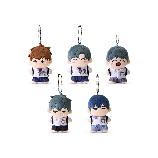 Garbage Time x Webtoon Friends Merch - Uniform 10cm Mini Doll Keyrings