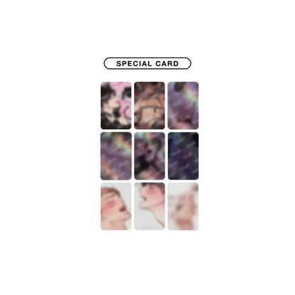 Fantazit Honey Bear R19 Photocard set featuring nine blurred colorful character images labeled as special cards