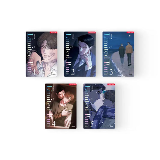 Limited Run Manhwa Lezhin featuring two characters with animal ear headbands in a soft color style