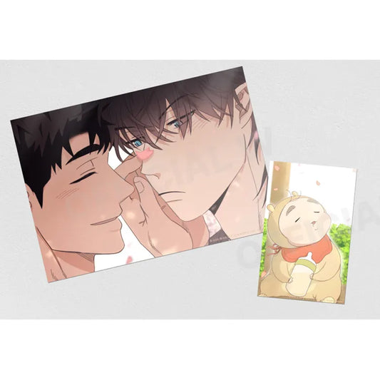 Our Sunny Days A5 Photo featuring two illustrated characters and a baby