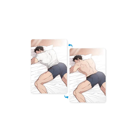 Our Sunny Days Army Sungho Set featuring illustrated character cards with dual images of a young man