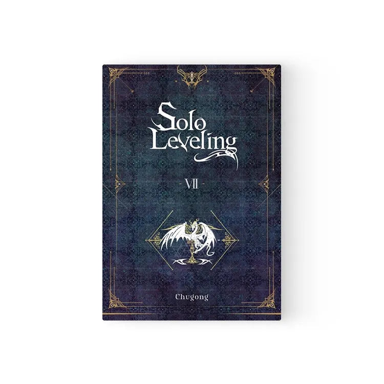 Solo Leveling Light Novel English Set volume VII with dark blue cover and dragon illustration