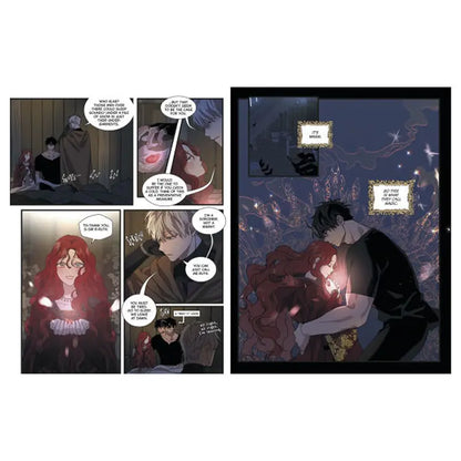 Under The Oak Tree Comic English showing illustrated characters in a dramatic nighttime scene