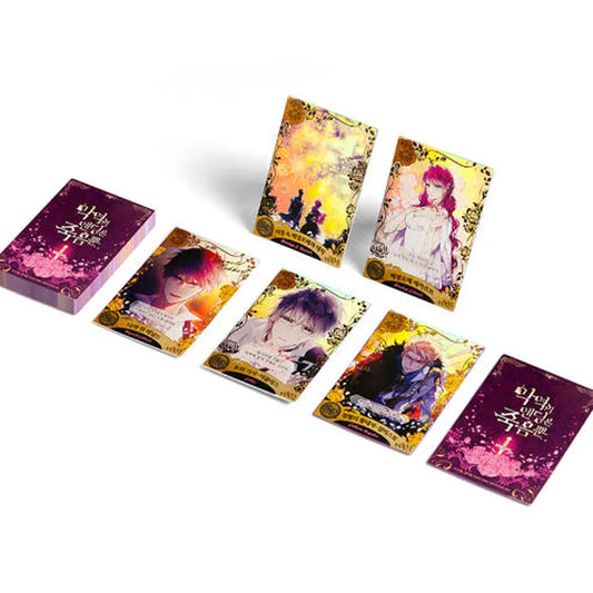 Villains Are Destined To Die Collectible Cards Vol. 1 featuring colorful character art from the D&C Webtoon Store