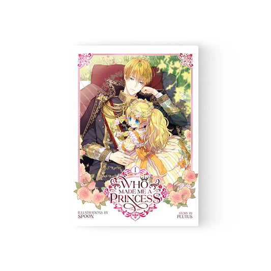 Who made me a princess english edition book cover featuring illustrated characters in royal attire